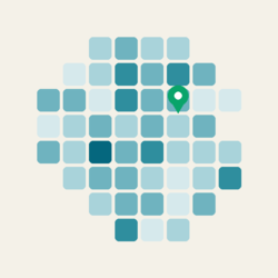 Stylized depiction of a generic map